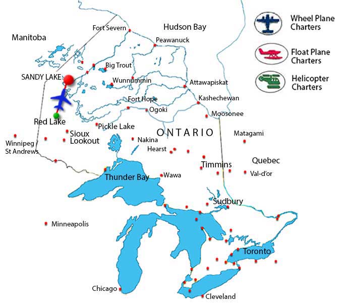 Sandy Lake Charter Flights